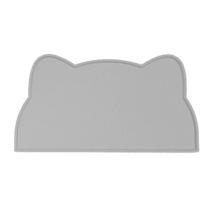 Meilleurs prix pour VGEBY Tapis de gamelle pour chat Tapis de bol pour chat, 17,3 pouces de Long et 9,8 pouces de large, animalerie deplacement Gris