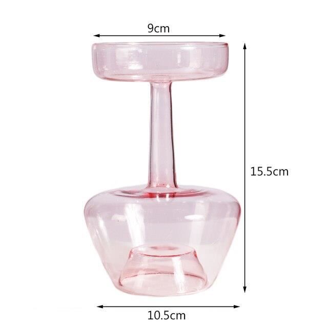 Vase à Bulles En Verre Borosilicate Noir - 3 Boules - Décoration Moderne Pour Herbe De La Pampa Et Fleurs