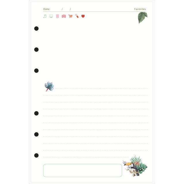 Notes Feuilles CARNET DE NOTES,Notes-A5--Cahier à feuilles mobiles A5 A6, 2023, 45 ...