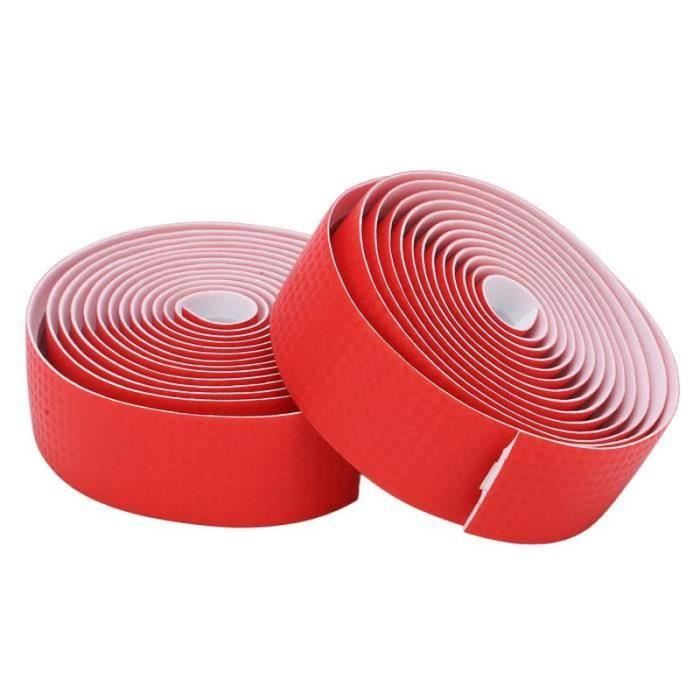 Ruban De Guidon Antidérapant VANZACK - PU Respirant - Couleur Marron - 2 Rouleaux + Sangles + Bouchons - Pour VTT Et Route