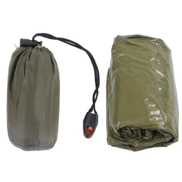 4 pièces) Poncho de survie d'urgence, couverture thermique en film