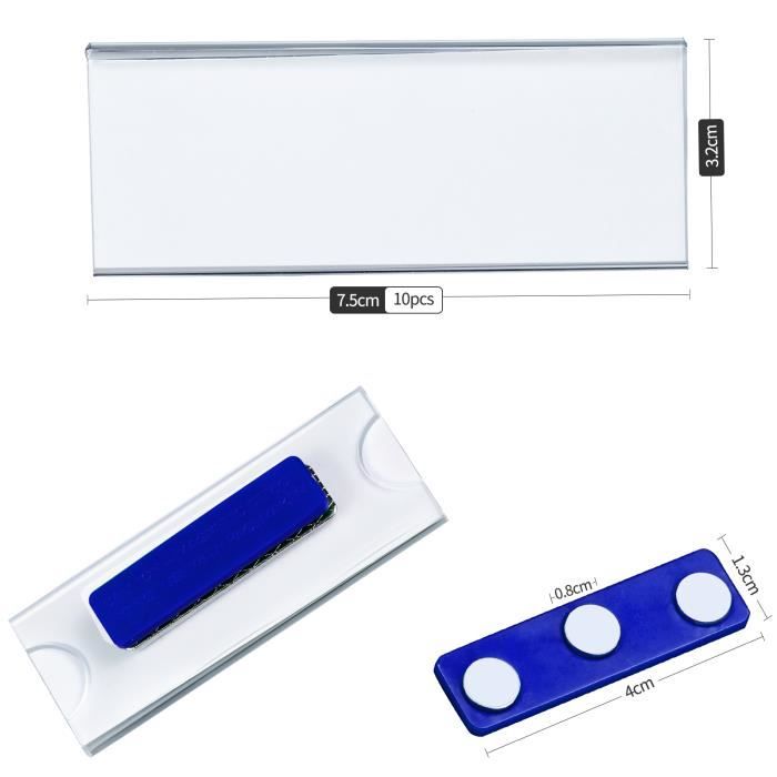 Supports Affichage Acrylique Transparent - 10 Pièces 9x6cm - Format Toit - Pour Bureau, Magasin, Événements