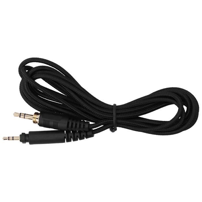 Câble De Rechange Pour Casque Audio SRH440 - Longueur 130 Cm - Connecteurs Plaqués Or - Qualité Audio Claire - PVC Haute Qualité
