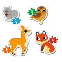 Puzzle Clementoni SuperColor My first puzzles - Baby Shark, 4 in 1, 3/6