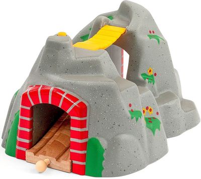 BRIO World Tunnel D'Aventures – Accessoire Train En Bois Avec 4 Sons Aléatoires, Dès 3 Ans