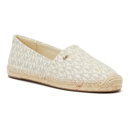 Espadrilles plates Michael Kors Kendrick Slip On Vanille Femme EU 36.5 Cuir Beige Beige Cdiscount Chaussures