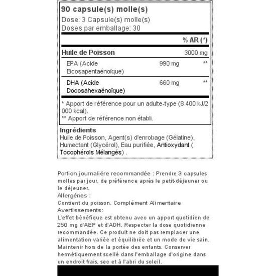 PROZIS - Omega 3 EPA Plus 90 Softgels - Cdiscount Santé - Mieux vivre
