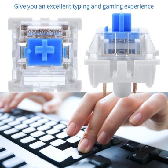 10 Interrupteurs Mécaniques Bleus à 3 Broches Pour Clavier MX – Parfait Pour Customiser Ton Setup Gaming Ou Bureau !