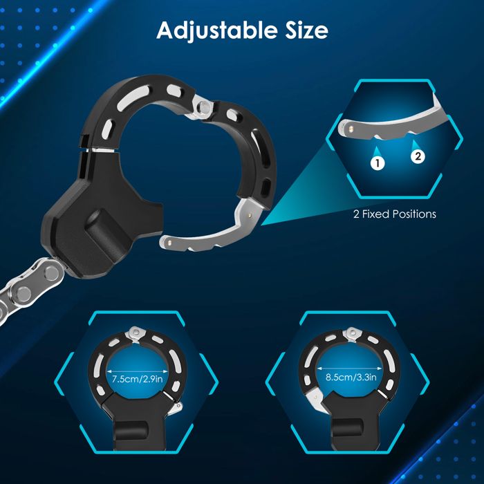 Antivol Trotinette Électrique Pfloge® - Menotte Avec Clés, Sac Étanche 3L Et Chaîne Robuste