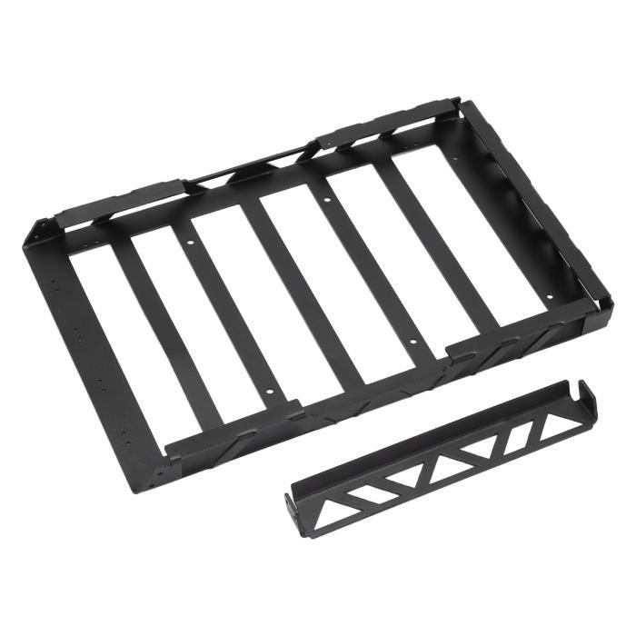 Porte-bagages De Toit RC En Métal Avec Barre LED – Pour Axial SCX10 Et Traxxas TRX4 1/10