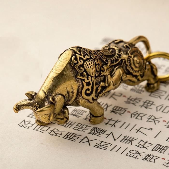 10.4 &SCULPTURE CHINOISE en cuivre rare de la bête - serpent basalte de