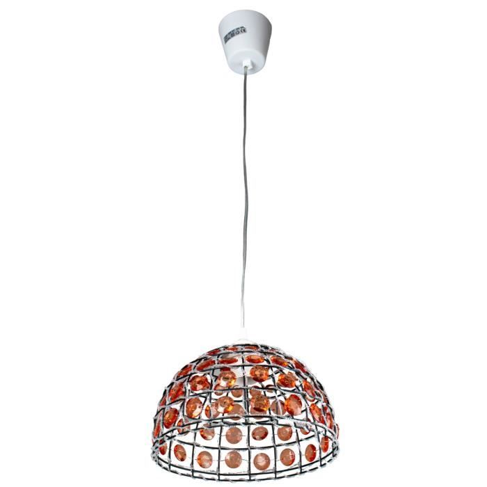 Abat-jour Tambour Rétro En Métal Rose - Diamètre 30cm, Pour Lampe Suspendue, Plafonnier Ou Murale