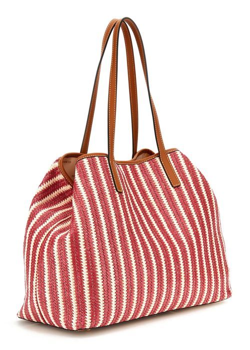 GUESS Sac shopper rose blanc pour femme Vikky II in Tote Bag