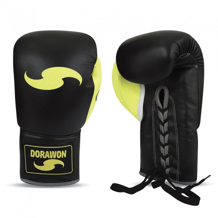 Gants MMA Dorawon Cuir Vintage Sans Pouce - Marron
