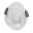 Réducteur de Toilette pour Bébé - Marque - Modèle - Siège de Toilette avec Coussin et Poignée - Blanc-2
