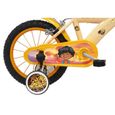 Vélo Enfant Garçon 14" Prince Des Sables - 4 à 6 ans - Beige, Orange, Jaune, équipé de 2 Freins-2