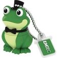 Emtec ECMMD16GM339  Cle USB  2.0  Serie Licence  Collection Animalitos  16 Go  Crooner Frog Figurine Mati ere Gomme Souple-2