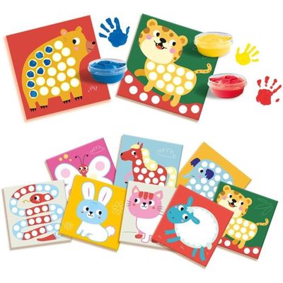 SES Creative Mon Premier Kit Peinture Au Doigt Avec Tablier - Dès 1 An
