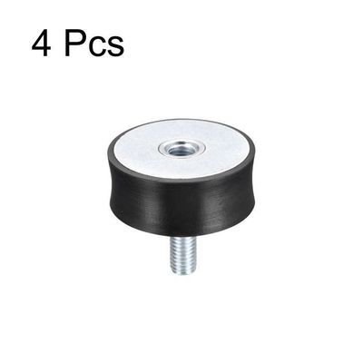 8 Silent Blocs M4 Mâle/Femelle - D15xH15 Mm, Anti-Vibration Pour Machines, Générateurs