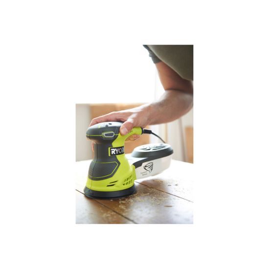 Ponceuse Excentrique Ryobi ROS300A 300W 125mm - Sac De Transport Inclus - Aspiration Cyclonique