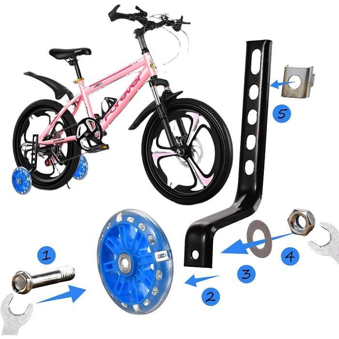 Roues stabilisatrices, roulette pour vélo enfant, roue velo enfants, roues d 'entraînement réglables pour enfants pour vélos 12-20 - Cdiscount Sport