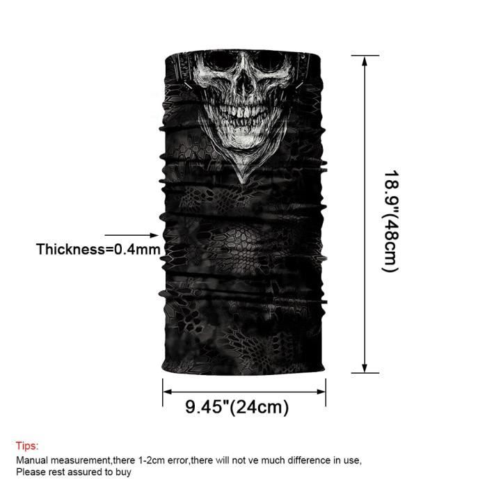 Cagoule Echarpe Multifonctionnelle Imprimée Avec Un Design Inhabituel