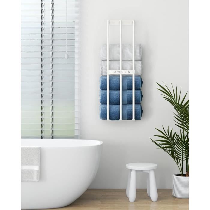 Universal - Porte-serviettes mural, cintre, rangement, serviettes, salle de  bains, salle de bains, cuisine(Argent) - Porte-serviettes - Rue du Commerce