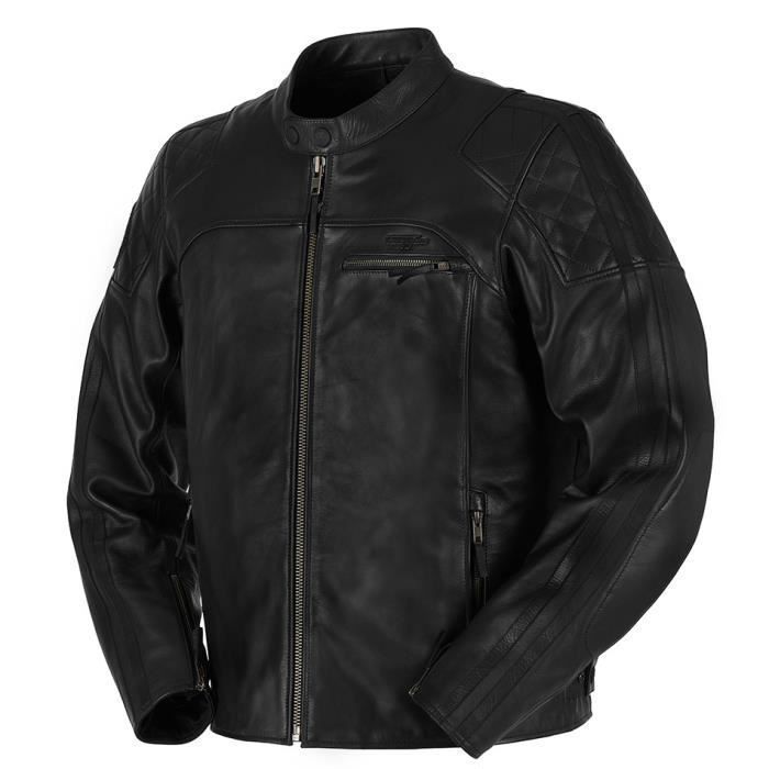 Blouson cuir moto Furygan Legend evo noir M Cdiscount Auto