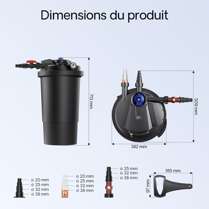 Pompe De Bassin SunSun NEO-600B - 6000l/h, 40W, Pour Filtration étang
