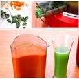 LCC® Slow Juicer pour jus de fruit frais / extracteur de jus à vitesse lente pour conservation de vitamines ( 37 tours/min) - rouge-3