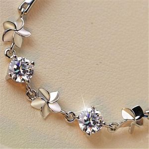 Bracelet Enfant Pampilles Papillon Argenté Bleu - Achat / Vente