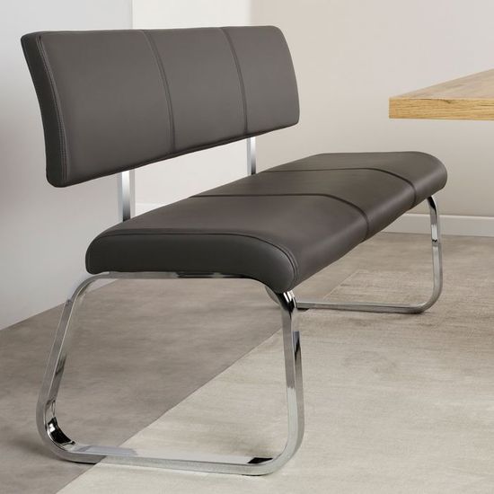 IDIMEX Banc Design Vilas Siège Avec 3 Places, Banquette Au Piètement