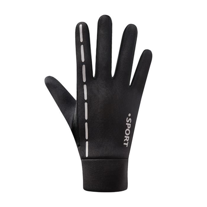Betrysota Gants d'hiver en cuir pour femme pour femme - Écran tactile