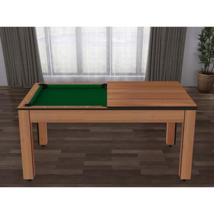 Table Billard Convertible 7FT - Meyer - Blanc - Tapis Gris - 213 x 112.5 x  82.5 cm - Cdiscount Jeux - Jouets