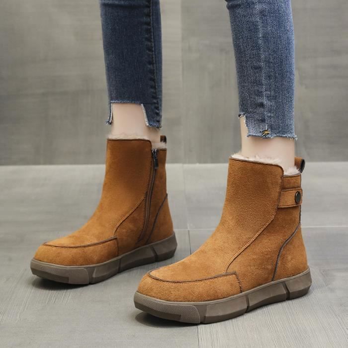 Bottes hotsell cuir neige