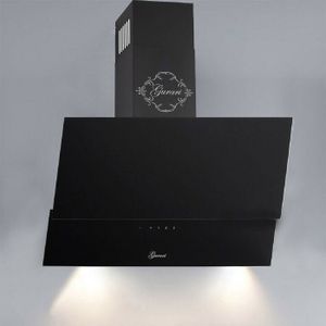 Hotte inclinée en verre noire 90 cm - LD5090 FRIONOR
