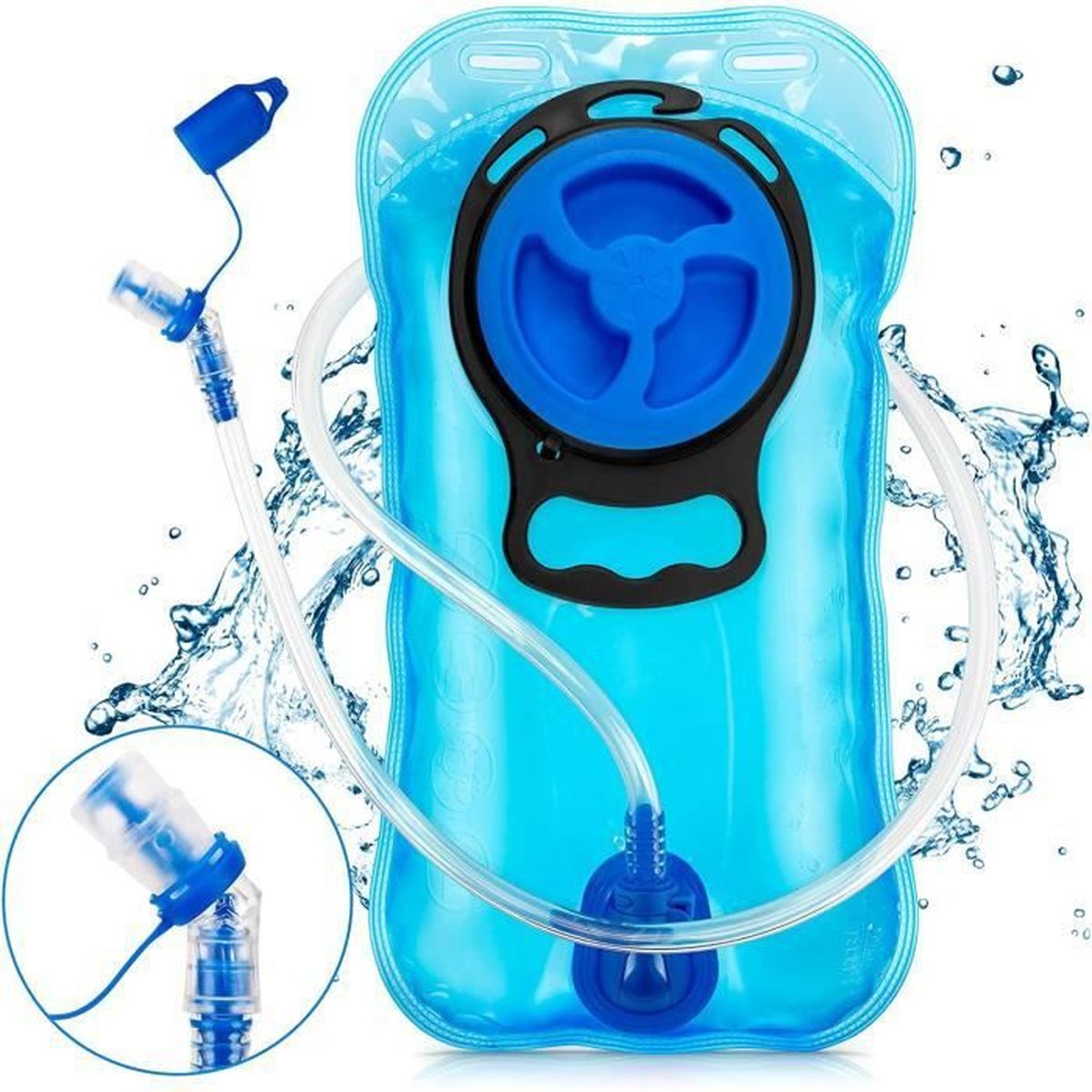 2 Pièces Poche Hydratation 2 litres, Poche a Eau Sacs à Dos d'hydratation Sacs d'hydratation