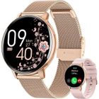 TIDUCEL Montre Connectée Femme avec Appel Bluetooth 5.3,Smartwatch IP68 avec Fonction Féminine/120+ Modes Sport/Fréquence Cardiaque/Or