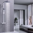 HOMELODY Colonne de Douche Thermostatique Ensemble de Douche Chromé Système de Douche Robinetterie en Laiton Kit de Douche Réglable