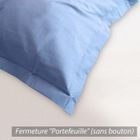 LINNEA Taie d'oreiller coton uni 60x40 Belle ile