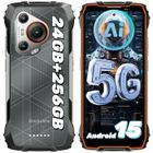 5G Smartphone Incassable Blackview BL7000 24Go+256Go 6.78" 120Hz 7500mAh 50MP Android 14 Téléphone Portable,NFC,IP68 - Noir