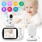 Floureon Écoute Bébé Babyphone Numérique sans Fil 2.4GHz Écran LCD 3.2'' Caméra Vision Nocturne