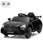 LALAHO Voiture Électrique Mercedes pour Enfants 3-5 Ans,99x 55.5x43cm,Télécommande 2.4G, 3-4.8km-h,USB,TF, noir
