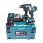 Pack perceuse visseuse 18V DDF482 + visseuse à chocs DTD152 18V + 3 batteries 5Ah + chargeur + coffret MAKPAC - MAKITA - DLX2127TJ1