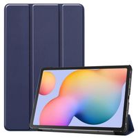 Étui pour tablette Samsung Galaxy Tab S6 Lite (SM-P610 / SM-P615) - Cuir synthétique, Bleu Housse Pochette