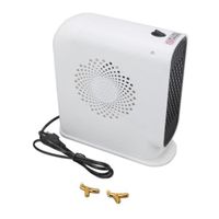 Mini radiateur à chauffage rapide température réglable radiateur soufflant bricolage chauffe-eau Prise UE blanche 220V