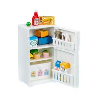 Jeu cuisine,Jouet d'Imitation Réfrigérateur,Jouets Éducatif Simulation Jouets Maison Appliance pour enfants-Blanc