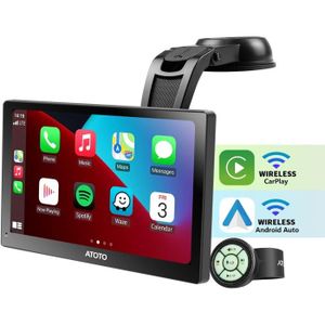 AUTORADIO Portable Autoradio, CarPlay sans Fil & Android Aut