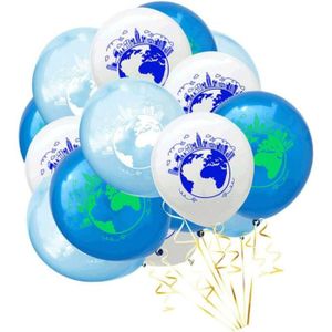 BALLE - BOULE - BALLON Ballons de baudruche - Carte du Monde - 12 pouces - Ré - Décoration de fête