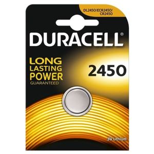 PILES Duracell DL2450 de lithium IEC CR2450, 3 volts 486